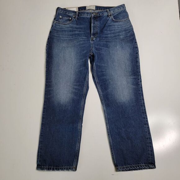 EVERLANE 33 NEW 90'S CHEEKY HIGH RISE STRAIGHT MODERN ANKLE JEANS CURVY NWT - Picture 13 of 13